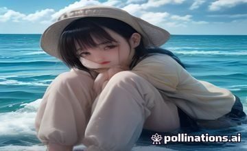 小黄书旅行攻略笔记封面，博主在云南大理洱海边拍摄蓝天白云倒影，画面空灵唯美是旅行类内容典范
